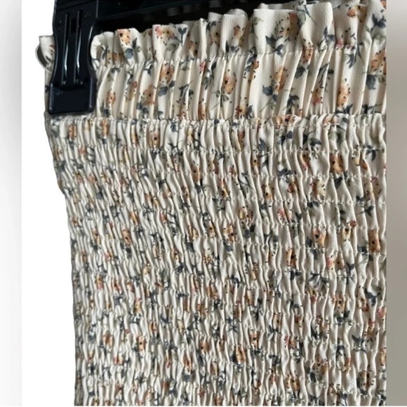 MORA Elastic Floral Bohemian Mini Skirt Size Small - Picture 3 of 10